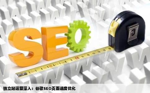 独立站运营深入：谷歌SEO页面速度优化
