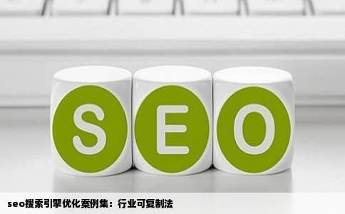 seo搜索引擎优化案例集：行业可复制法