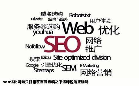 seo优化网站只能排在百度百科之下这种说法正确吗