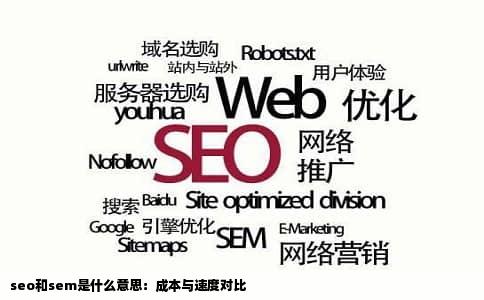 seo和sem是什么意思：成本与速度对比