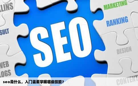 seo是什么，入门需要掌握哪些技能？