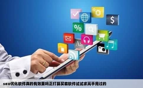 seo优化软件真的有效果吗正打算买套软件试试求高手用过的