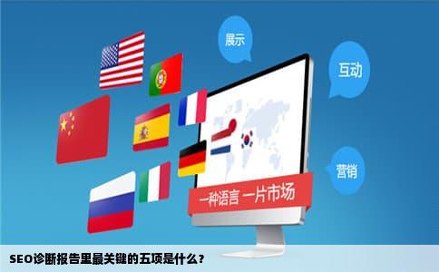 SEO诊断报告里最关键的五项是什么？