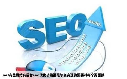 net有些网站有后台seo优化功能那是怎么实现的需要对每个页面都