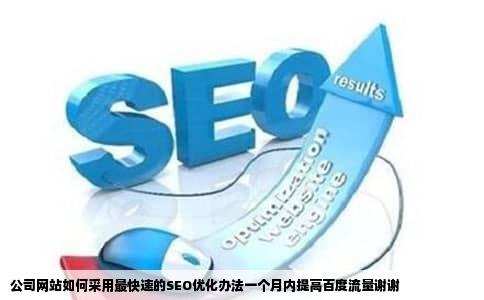 公司网站如何采用最快速的SEO优化办法一个月内提高百度流量谢谢