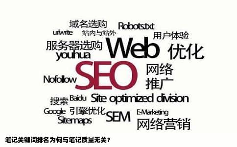 笔记关键词排名为何与笔记质量无关？