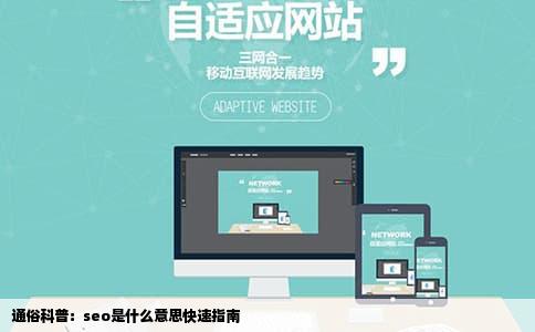 通俗科普：seo是什么意思快速指南