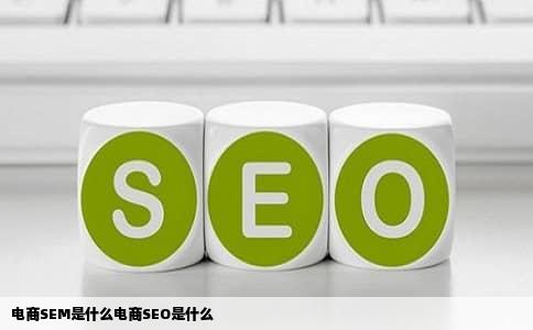 电商SEM是什么电商SEO是什么