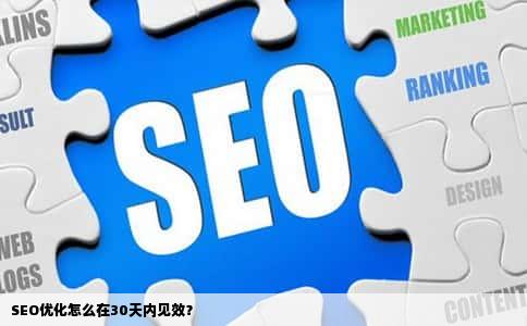 SEO优化怎么在30天内见效？