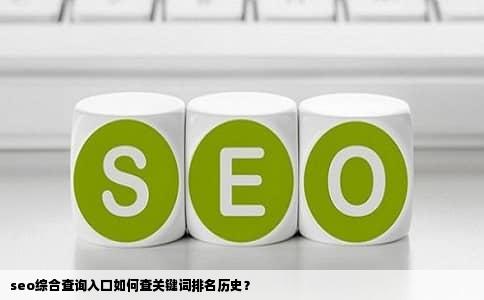 seo综合查询入口如何查关键词排名历史？