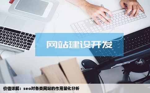 价值详解：seo对各类网站的作用量化分析