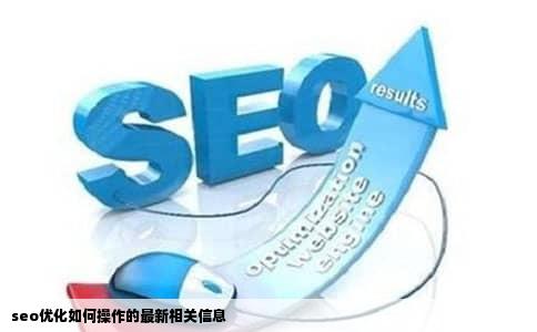 seo优化如何操作的最新相关信息